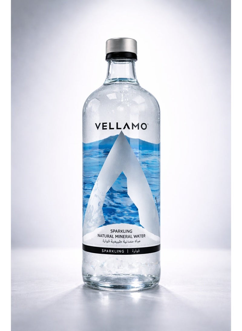 VELLAMO Sparkling Natural Mineral Water – 750 ml Bottle - Image 1